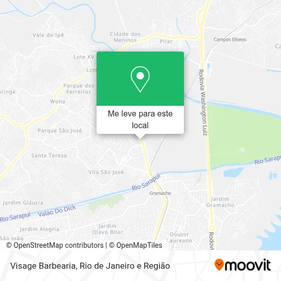 Visage Barbearia mapa