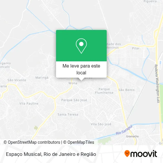 Espaço Musical mapa
