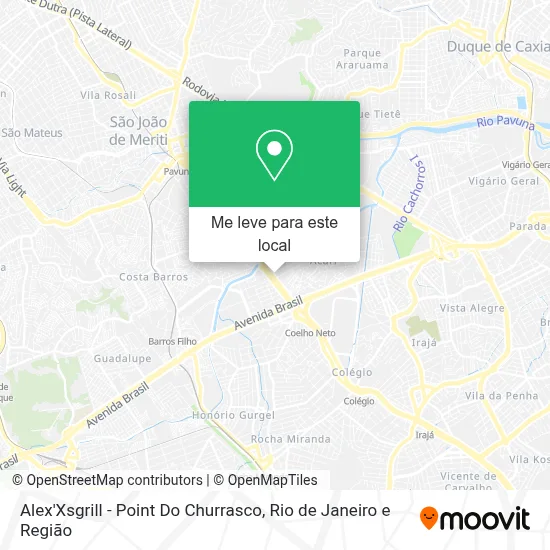 Alex'Xsgrill - Point Do Churrasco mapa