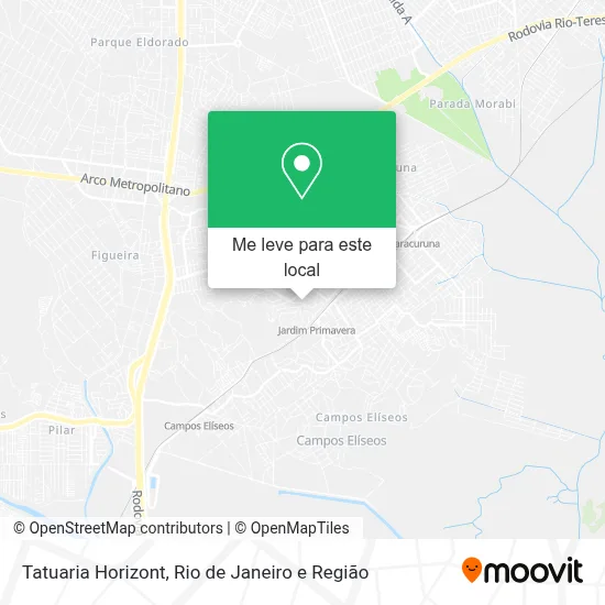 Tatuaria Horizont mapa