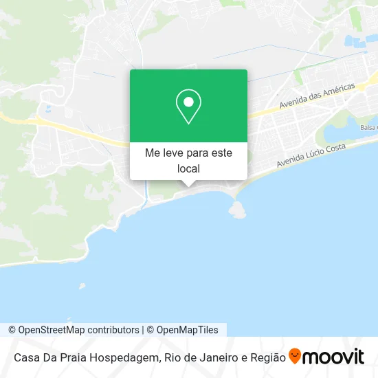 Casa Da Praia Hospedagem mapa