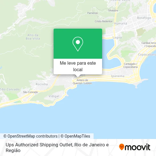 Ups Authorized Shipping Outlet mapa