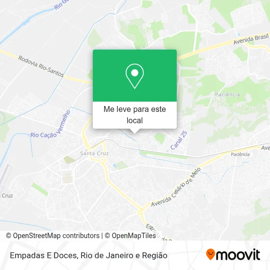 Empadas E Doces mapa