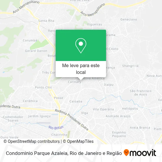 Condominio Parque Azaleia mapa
