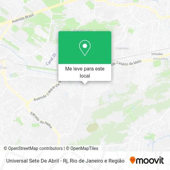 Universal Sete De Abril - Rj mapa
