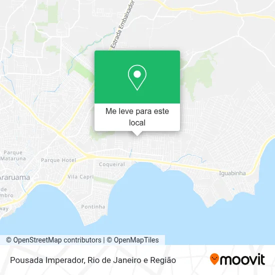 Pousada Imperador mapa