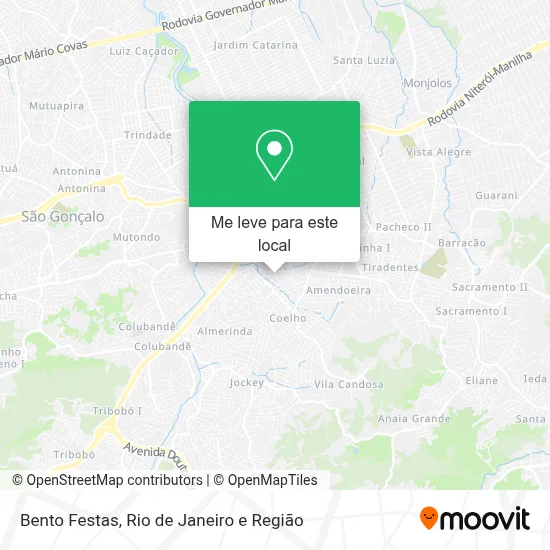 Bento Festas mapa