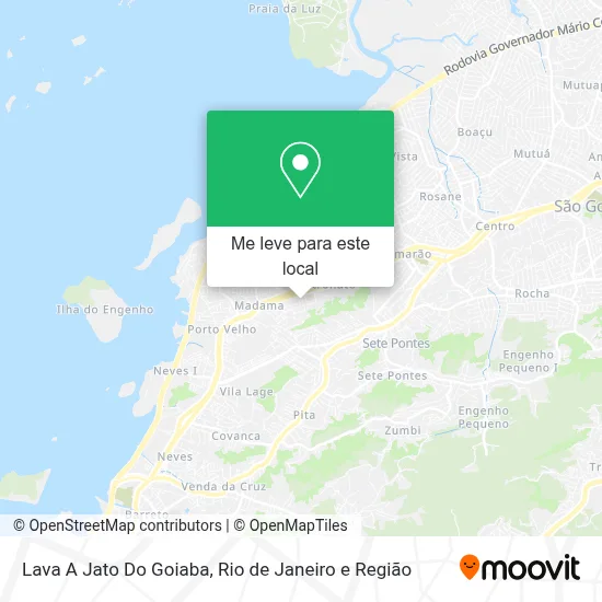 Lava A Jato Do Goiaba mapa