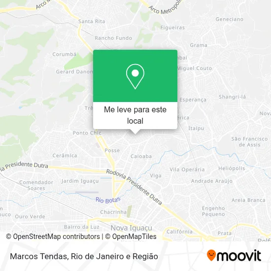 Marcos Tendas mapa