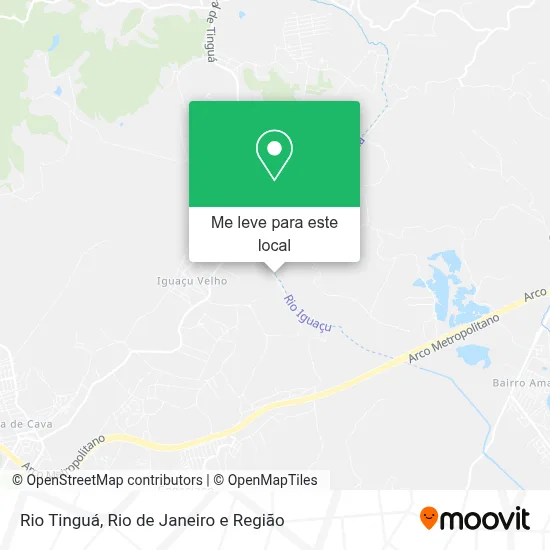 Rio Tinguá mapa
