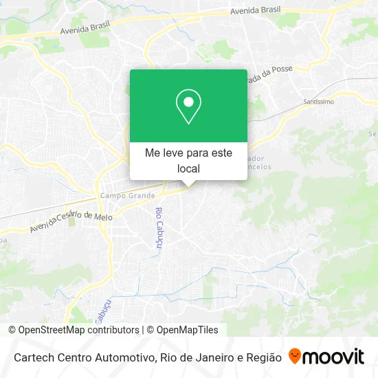 Cartech Centro Automotivo mapa