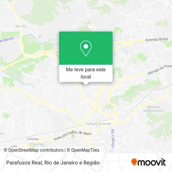 Parafusos Real mapa