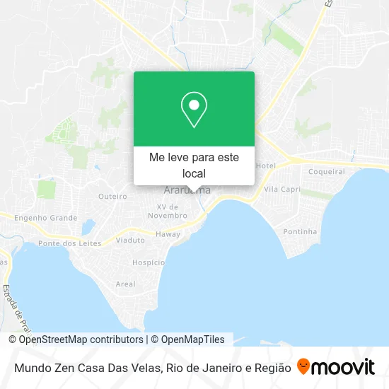 Mundo Zen Casa Das Velas mapa