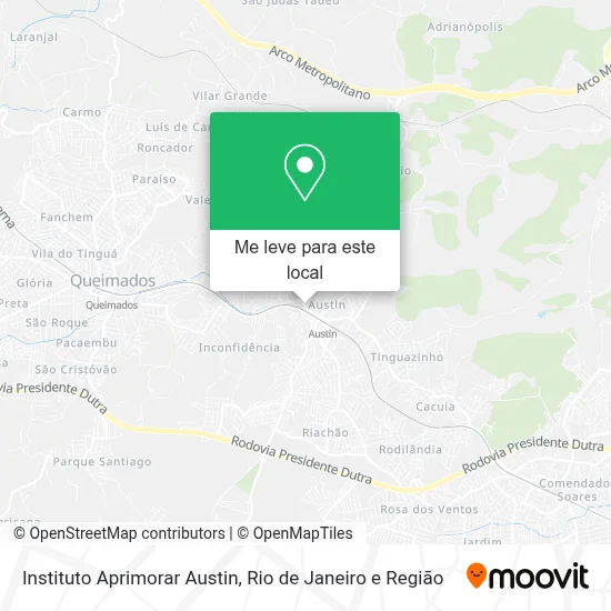 Instituto Aprimorar Austin mapa
