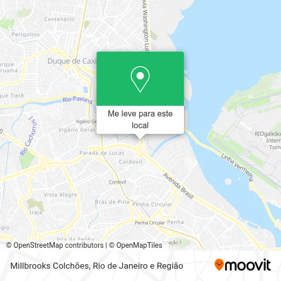 Millbrooks Colchões mapa