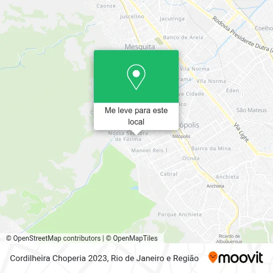 Cordilheira Choperia 2023 mapa