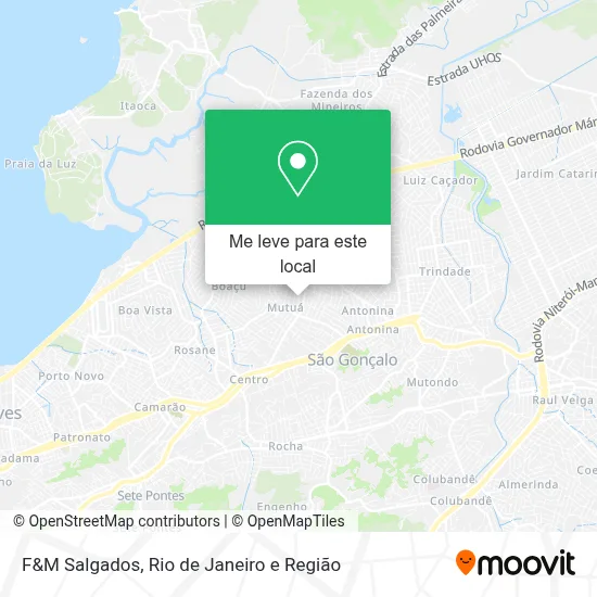 F&M Salgados mapa