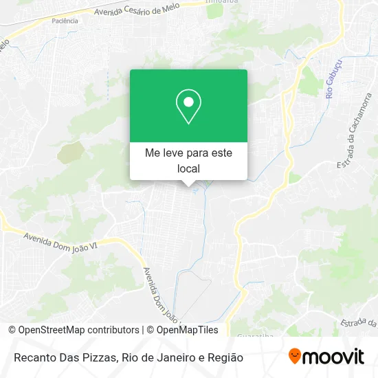 Recanto Das Pizzas mapa