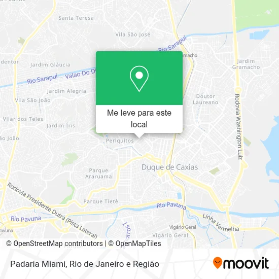Padaria Miami mapa
