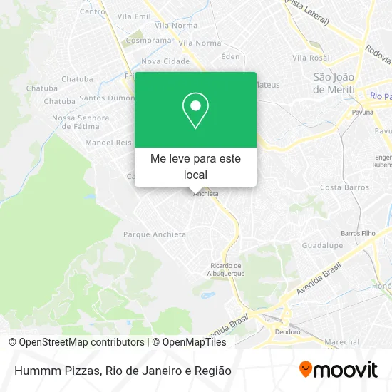 Hummm Pizzas mapa