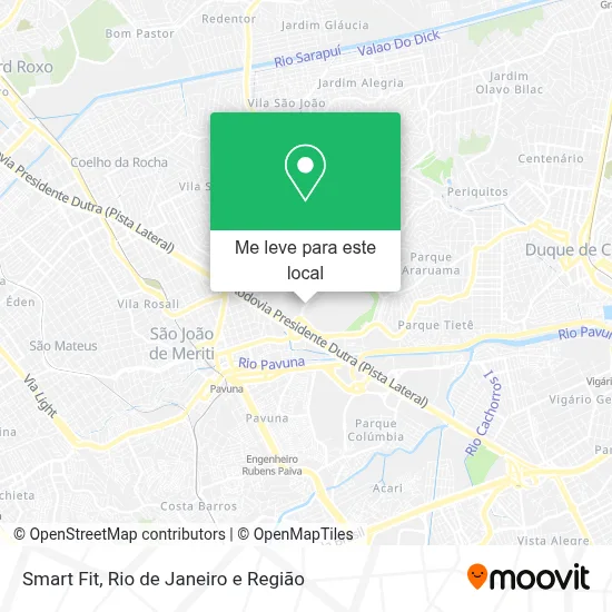 Smart Fit mapa