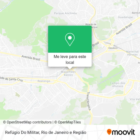 Refúgio Do Militar mapa