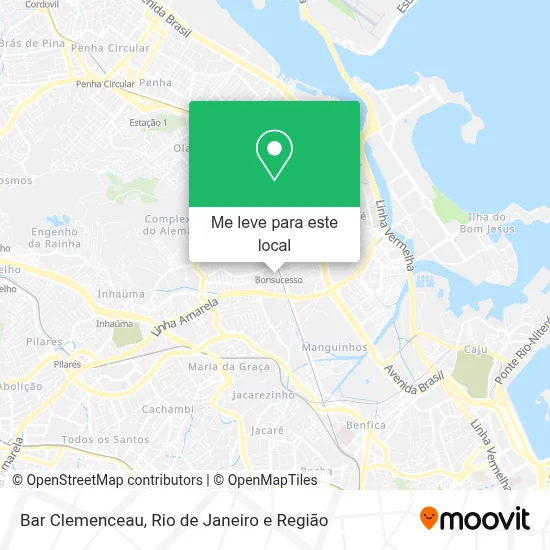 Bar Clemenceau mapa