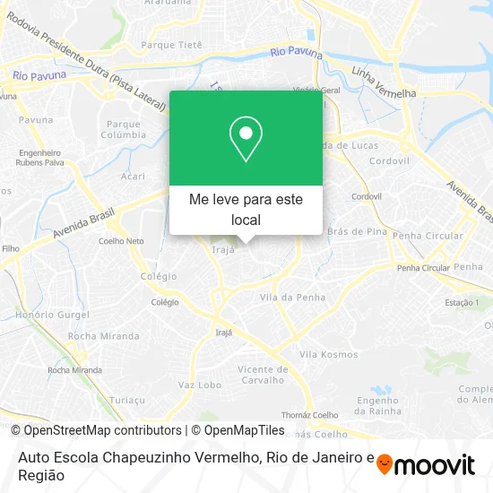 Auto Escola Chapeuzinho Vermelho mapa