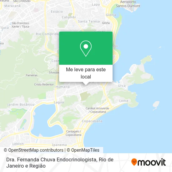 Dra. Fernanda Chuva Endocrinologista mapa