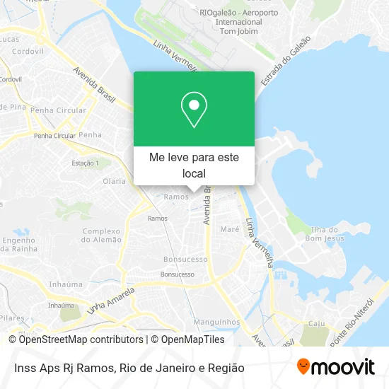 Inss Aps Rj Ramos mapa