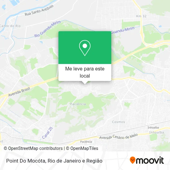 Point Do Mocóta mapa