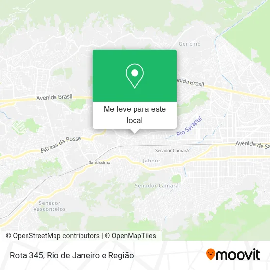 Rota 345 mapa