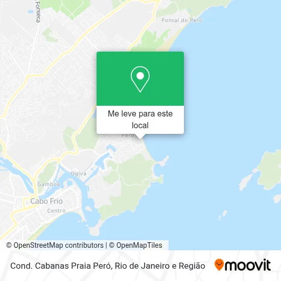 Cond. Cabanas Praia Peró mapa