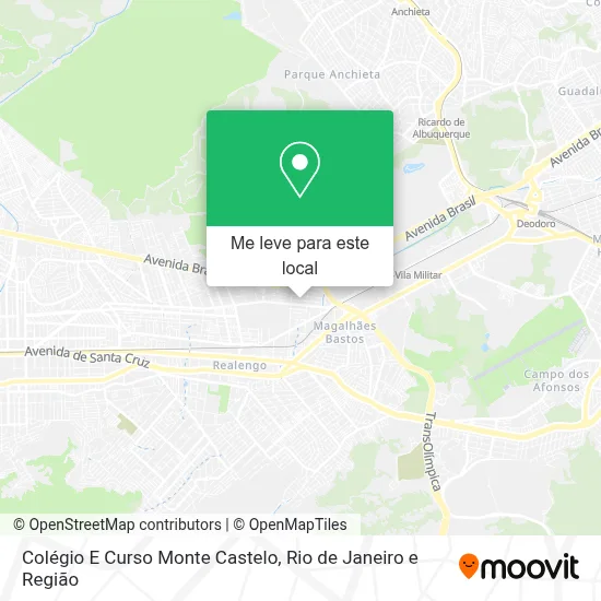 Colégio E Curso Monte Castelo mapa