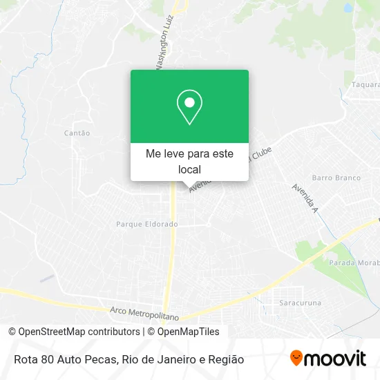 Rota 80 Auto Pecas mapa
