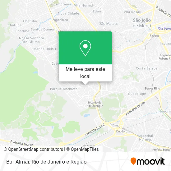 Bar Almar mapa