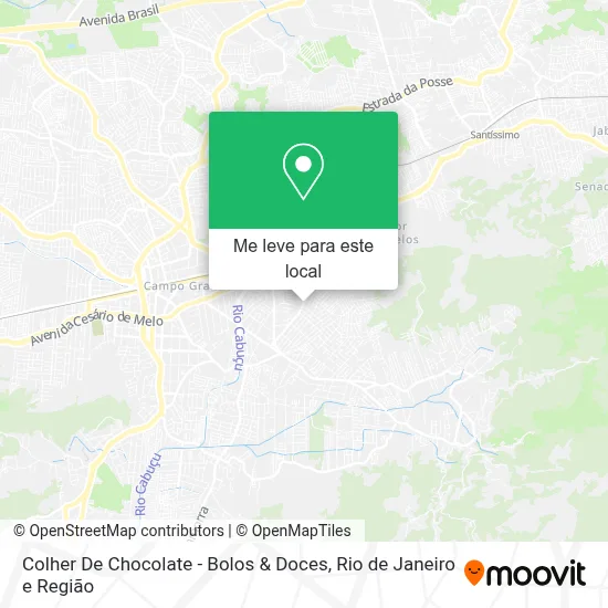 Colher De Chocolate - Bolos & Doces mapa