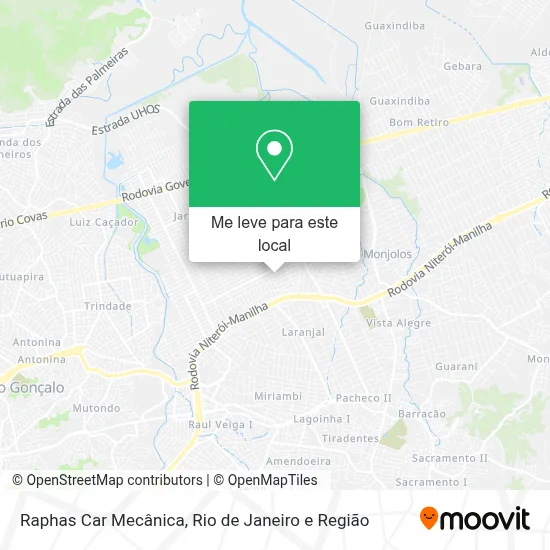 Raphas Car Mecânica mapa