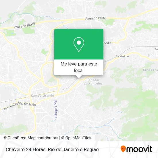 Chaveiro 24 Horas mapa