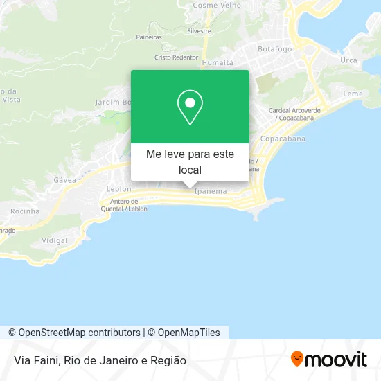 Via Faini mapa