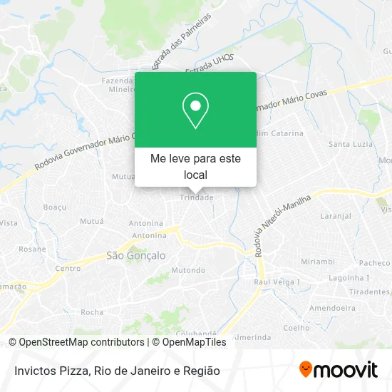 Invictos Pizza mapa