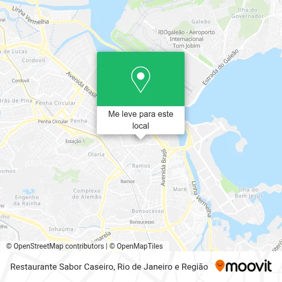 Restaurante Sabor Caseiro mapa