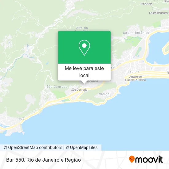 Bar 550 mapa