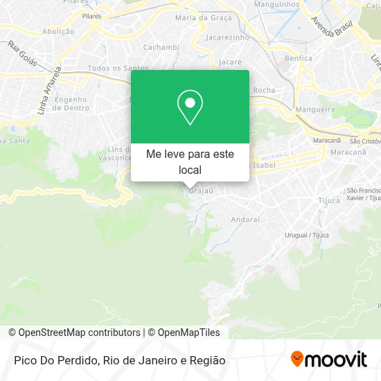 Pico Do Perdido mapa