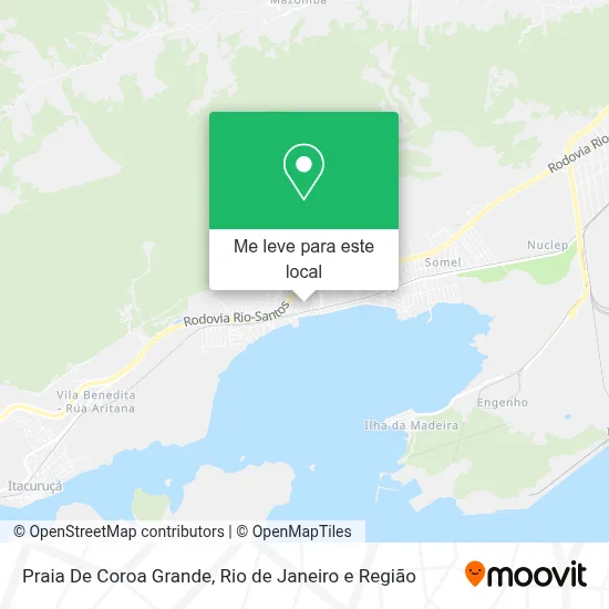 Praia De Coroa Grande mapa