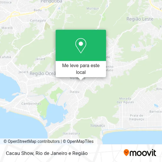 Cacau Show mapa