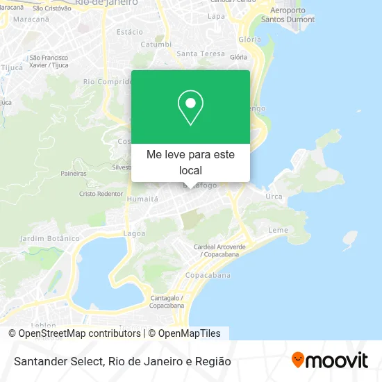 Santander Select mapa