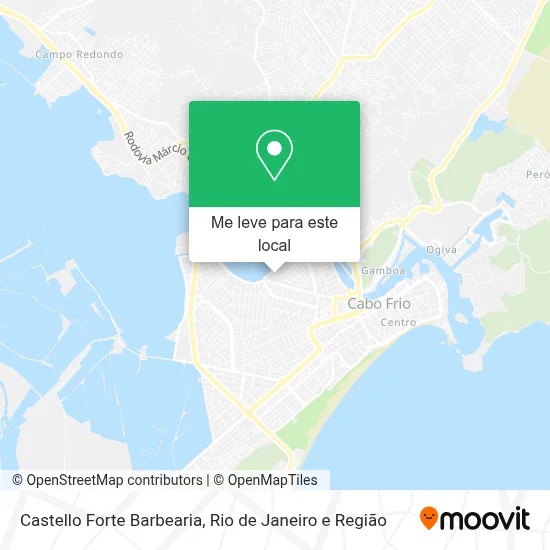 Castello Forte Barbearia mapa