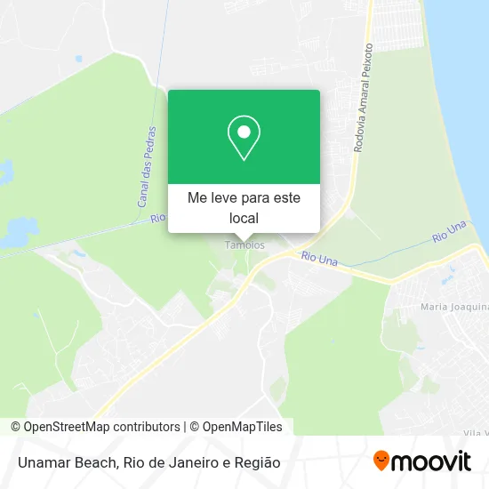 Unamar Beach mapa