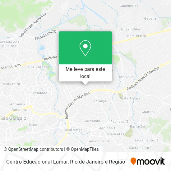 Centro Educacional Lumar mapa
